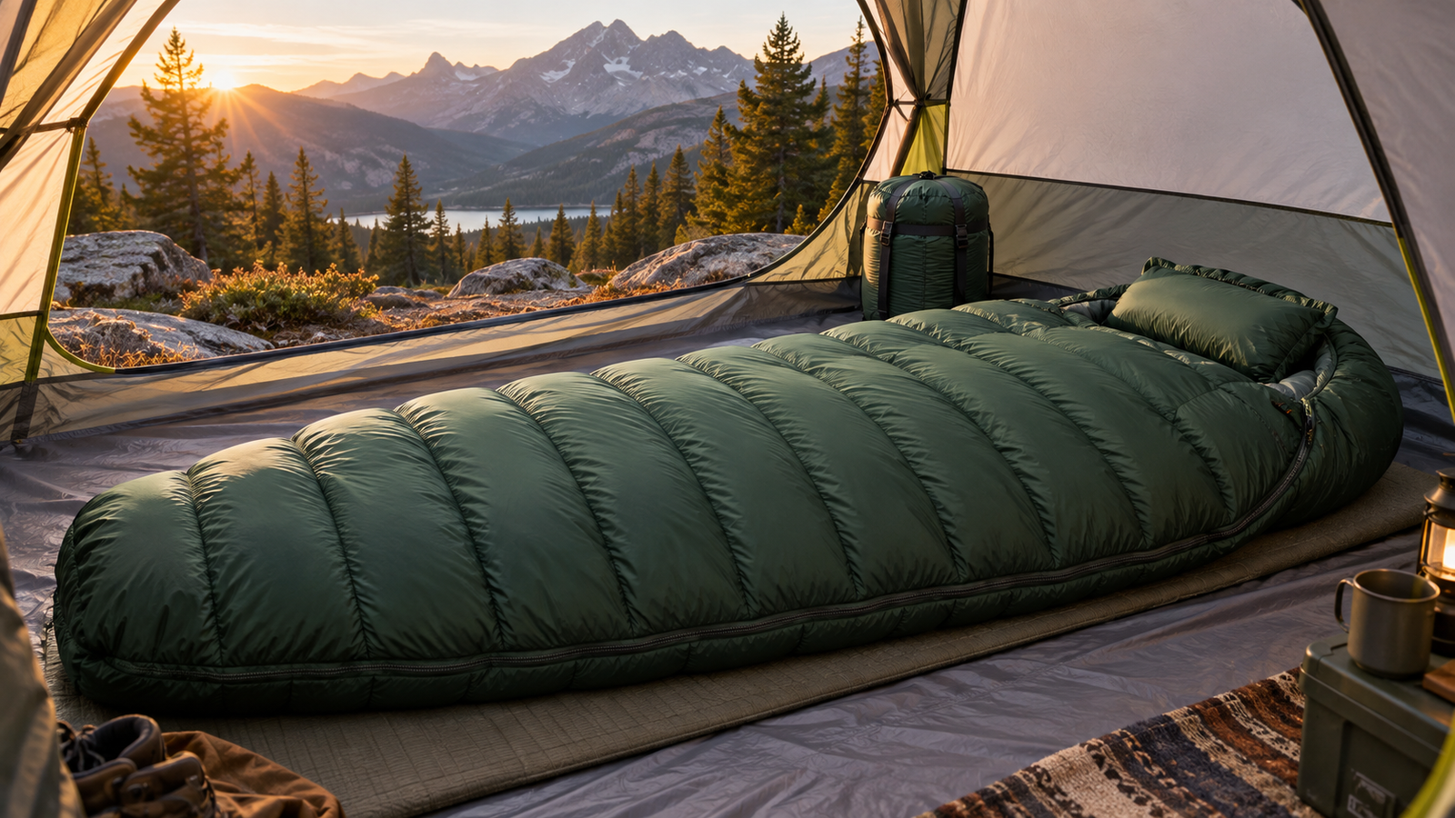 SYWSKW Wide Down Sleeping Bag Review: Extra Room and Detachable Pillow