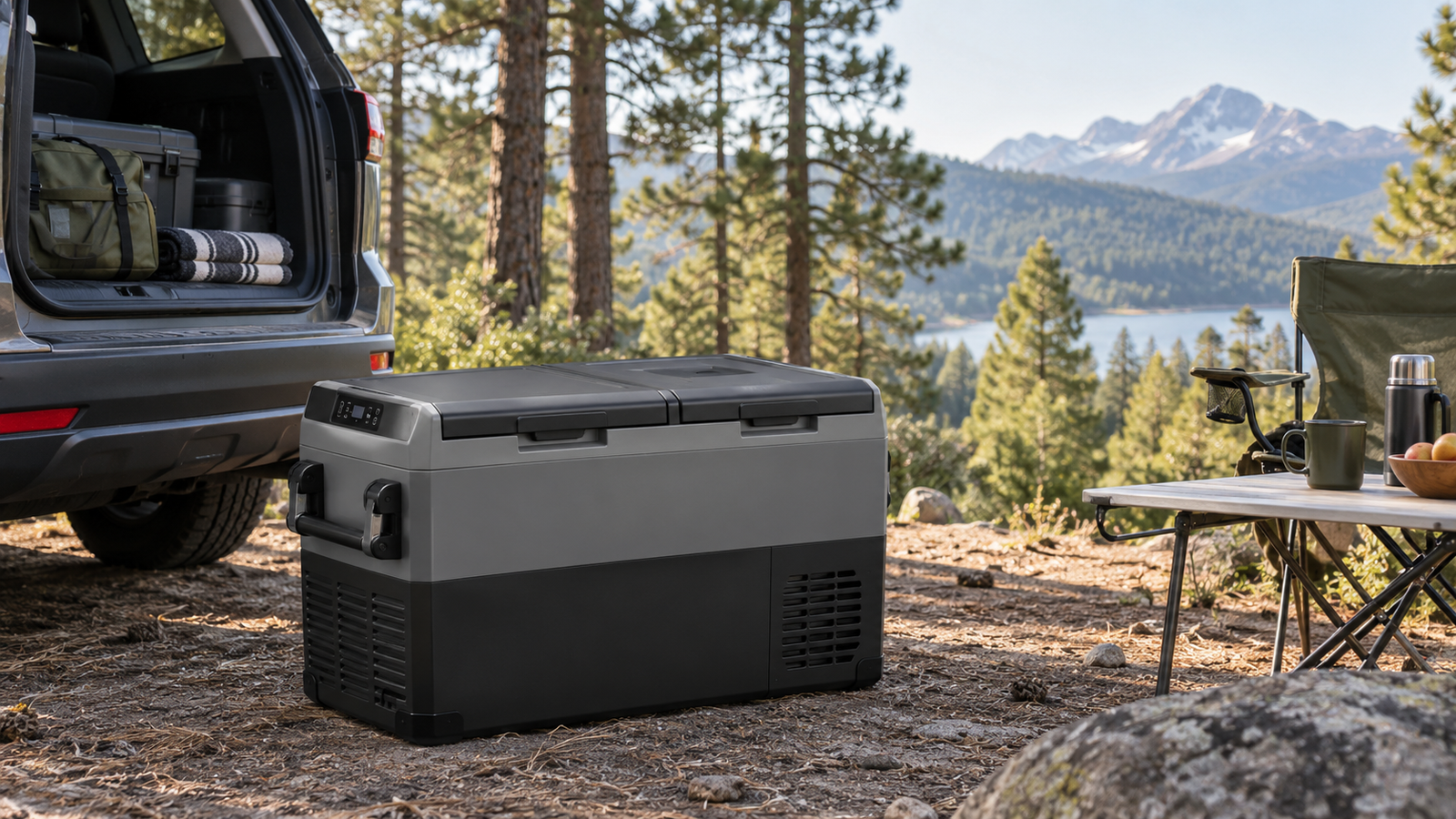 Aeitto 52-Quart 12V Refrigerator Review: 50L Dual-Zone Cooler