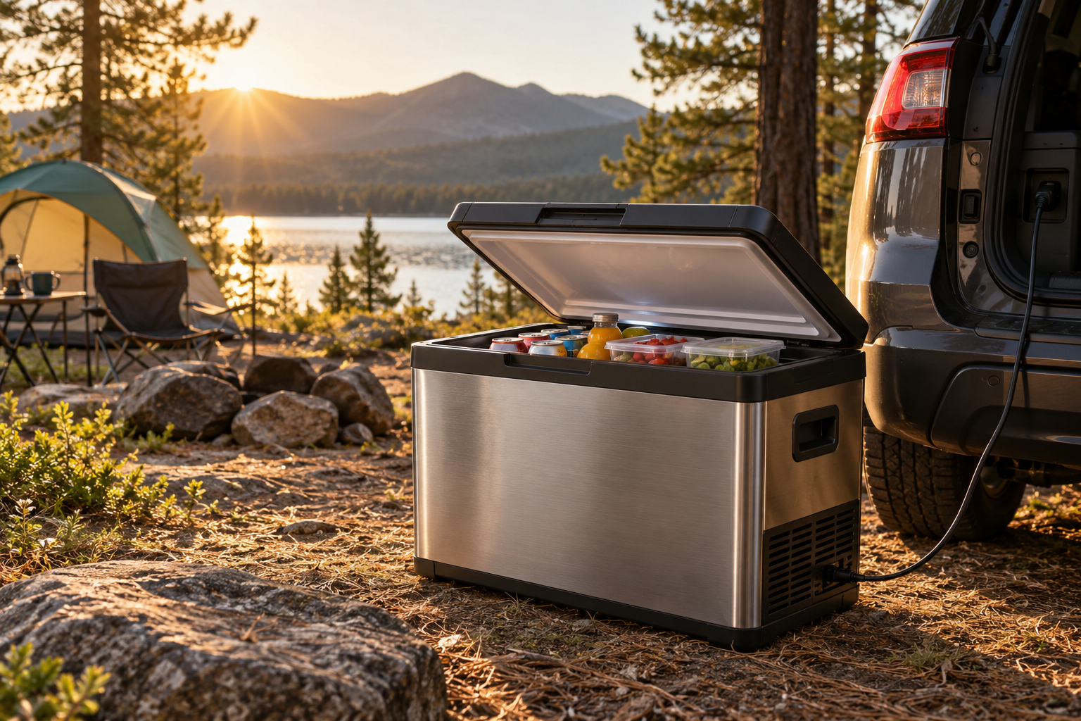 BODEGA 47-Quart Portable Refrigerator Review: Stainless Steel 12V Cooling