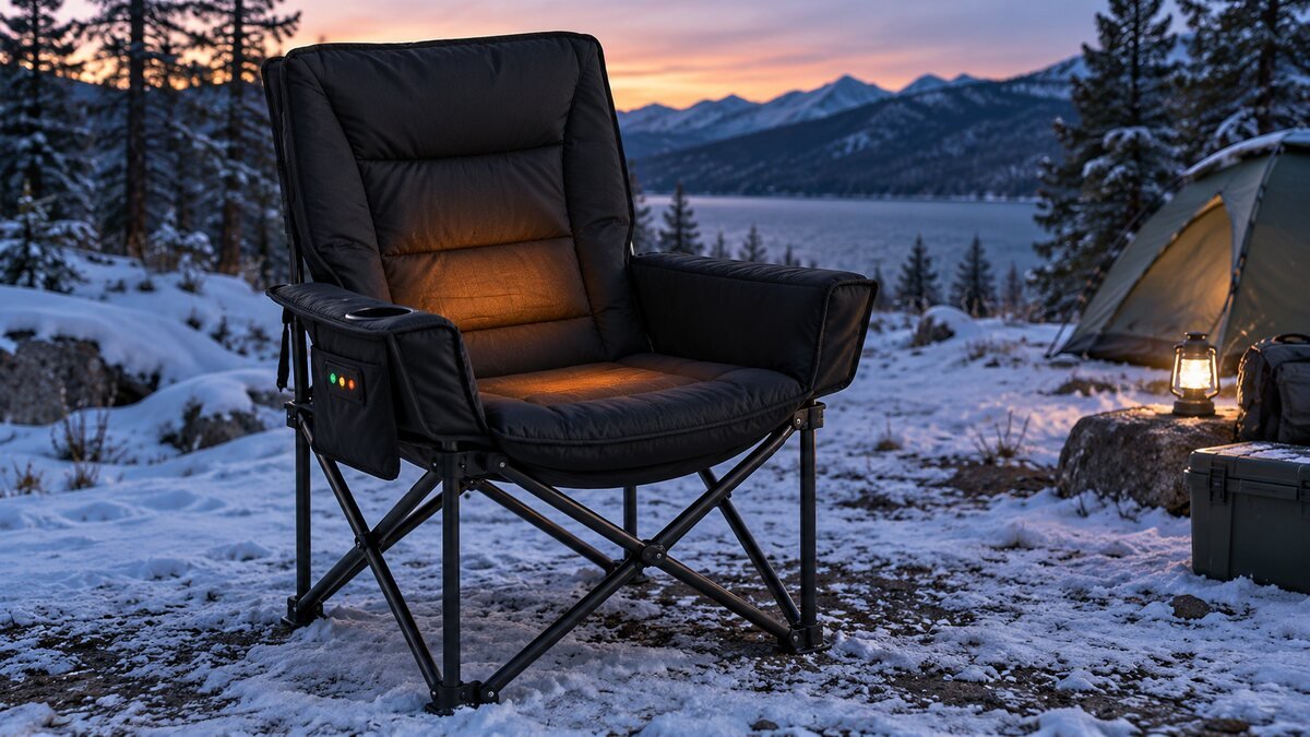 EVER ADVANCED 400 lb Heated Camping Chair Review