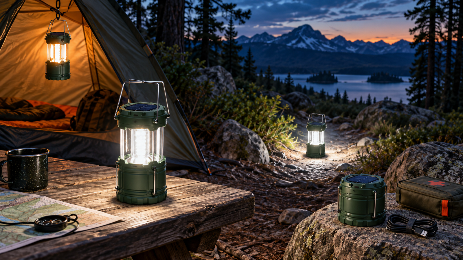 Lichamp 4-Pack Solar Camping Lantern Review