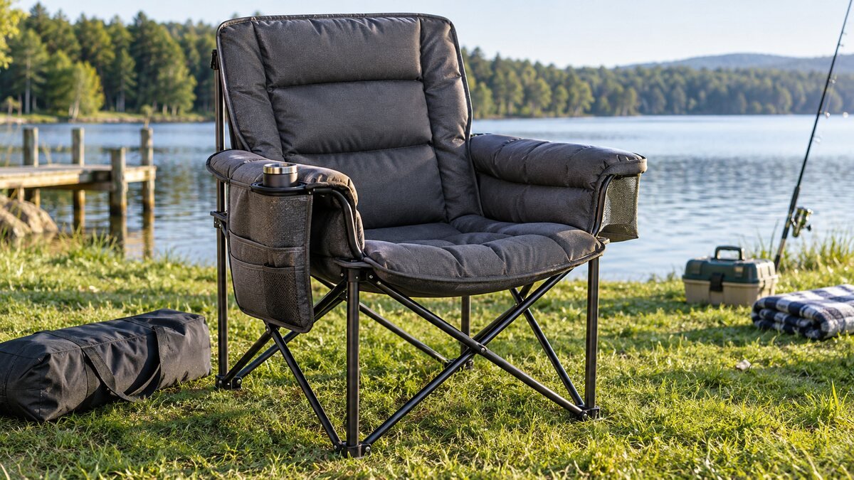 Huskfirm 400 lb Oversized Padded Camping Chair Review