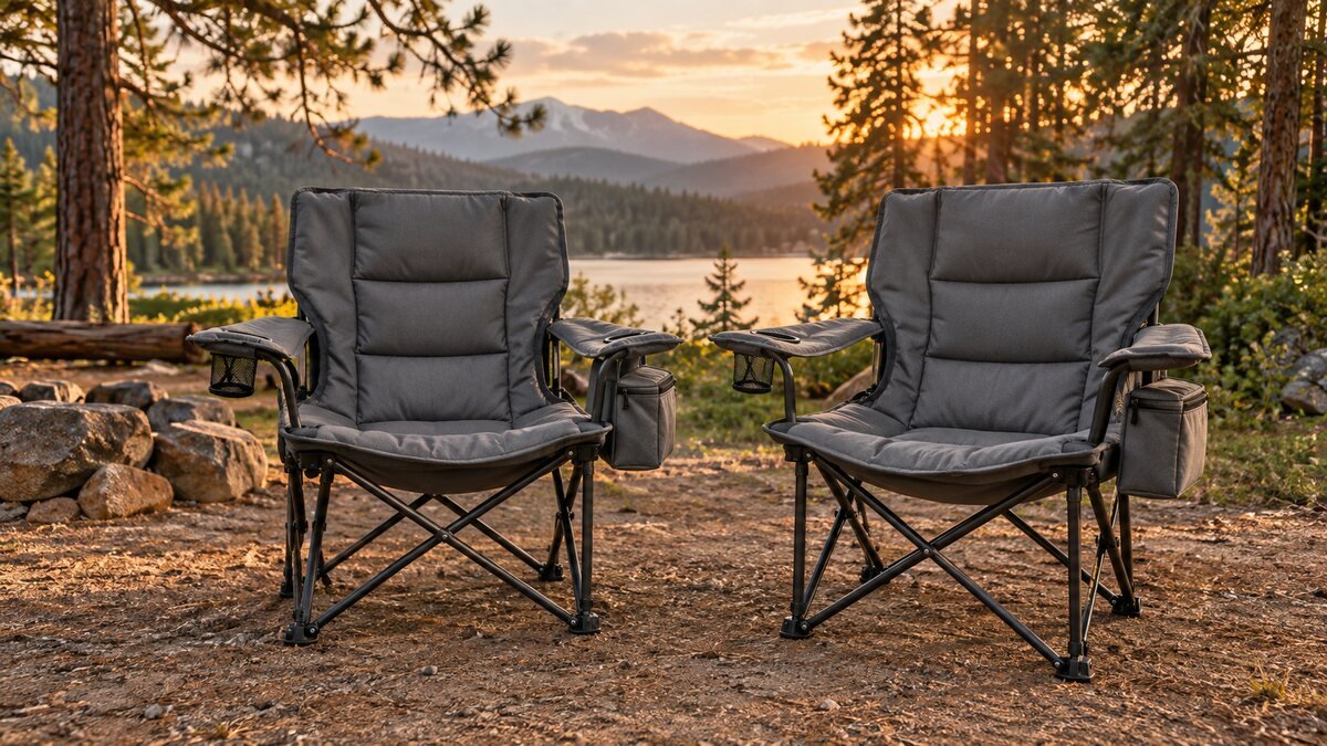Huskfirm 450 lb Oversized Camping Chairs 2 Pack Review