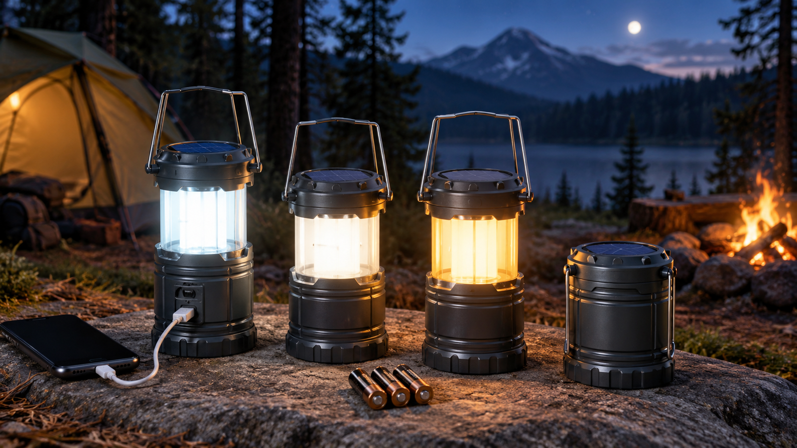 Lichamp Solar Camping Lantern 4-Pack Review